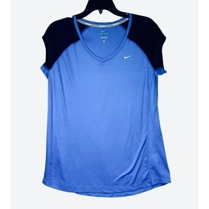 Nike Running Athletic Top Dri-Fit Performance Blue T Women's Size L